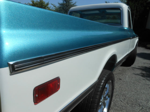 1970 metallic light blue Chevrolet C-10 pickup