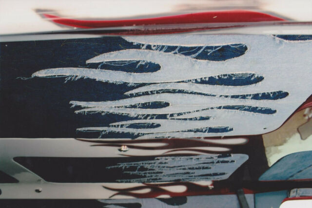 1987 Red, White, Blue Ford E-Series Van Extended Passenger Van