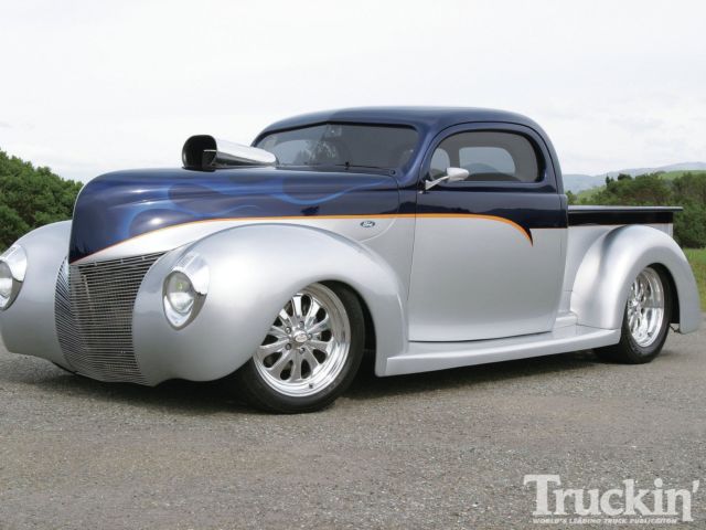 1940 Blue/Silver Ford Pickup Standard Cab Pickup