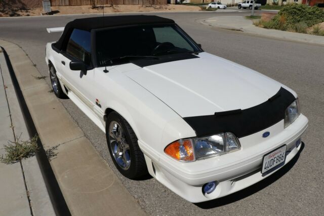 1993 White Ford Mustang Convertible