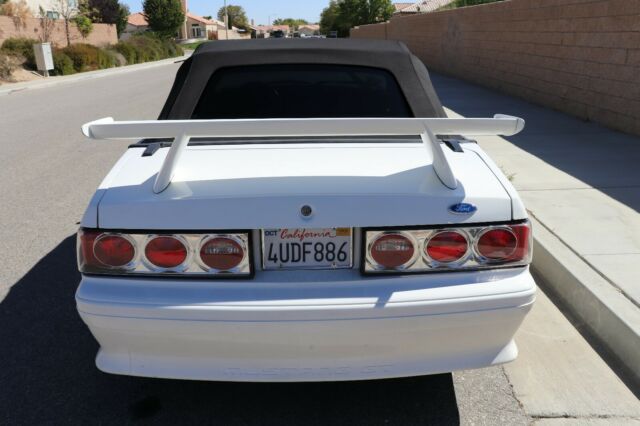 1993 White Ford Mustang Convertible