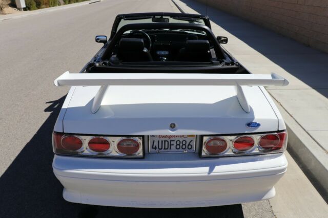 1993 White Ford Mustang Convertible
