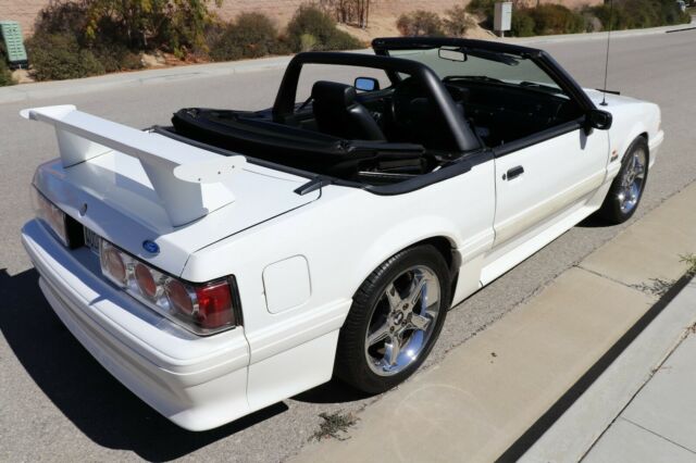 1993 White Ford Mustang Convertible