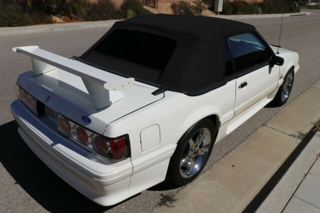 1993 White Ford Mustang Convertible