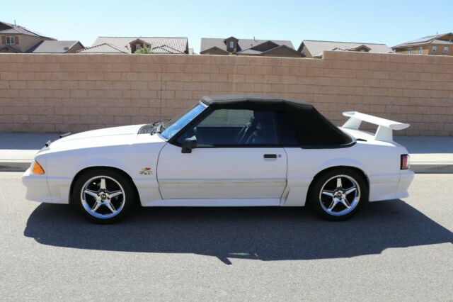 1993 White Ford Mustang Convertible