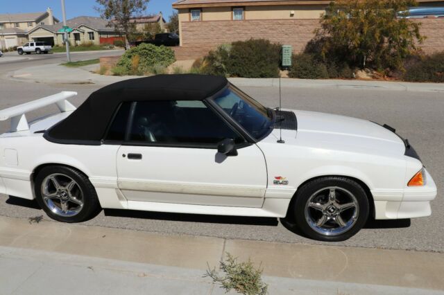 1993 White Ford Mustang Convertible