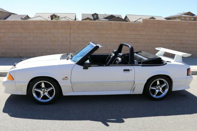 1993 White Ford Mustang Convertible
