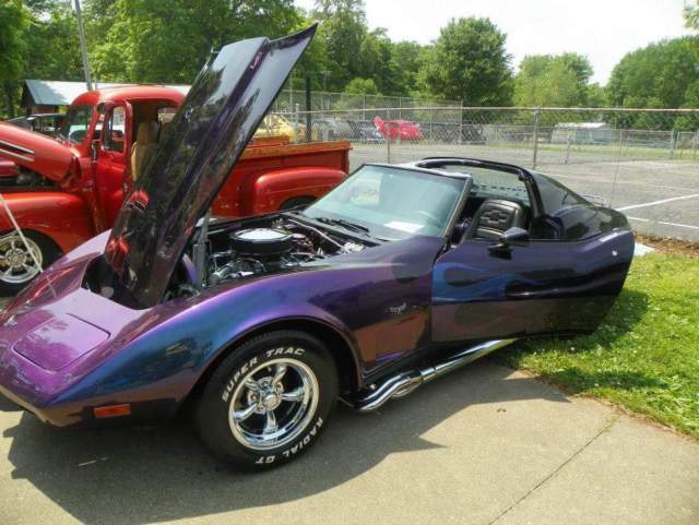 1977 Black/purple/muti color Chevrolet Corvette Coupe