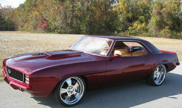 1969 Burgundy Chevrolet Camaro Coupe