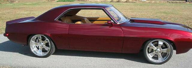 1969 Burgundy Chevrolet Camaro Coupe