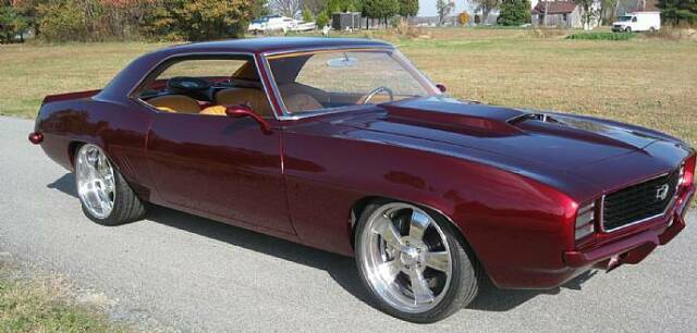 1969 Burgundy Chevrolet Camaro Coupe