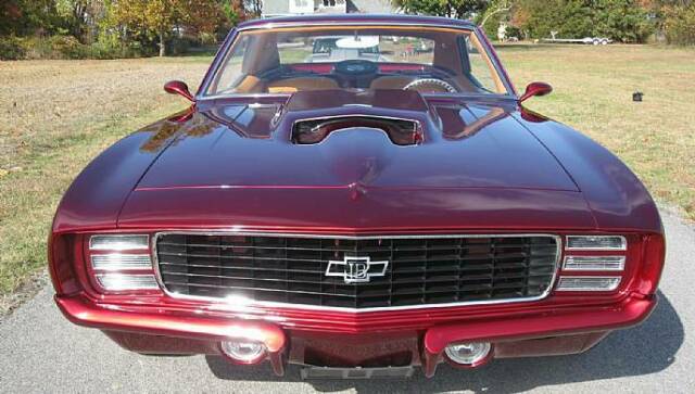 1969 Burgundy Chevrolet Camaro Coupe
