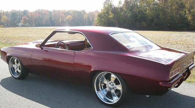 1969 Burgundy Chevrolet Camaro Coupe