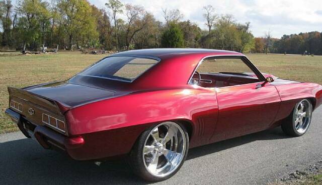 1969 Burgundy Chevrolet Camaro Coupe
