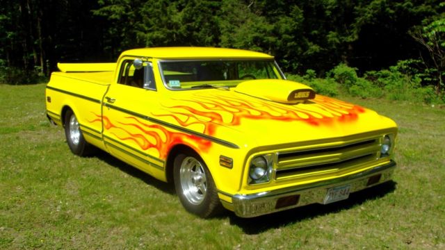1968 Yelllow Chevrolet C-10 Extended Crew Cab Pickup