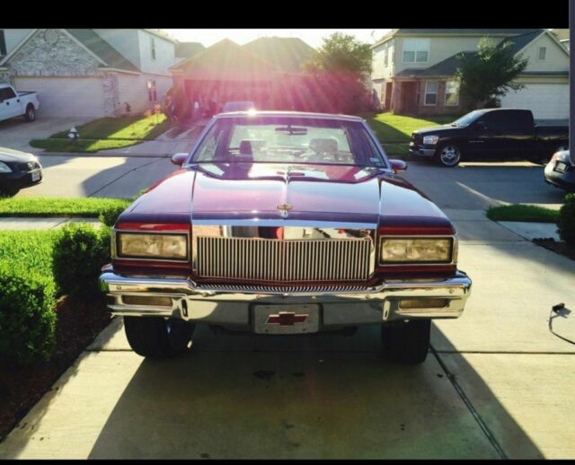1988 Red Chevrolet Caprice