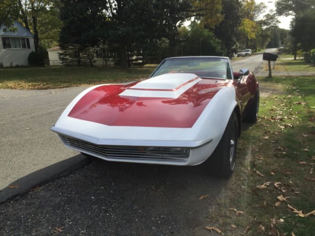 1968 Burgundy Chevrolet Corvette Convertible