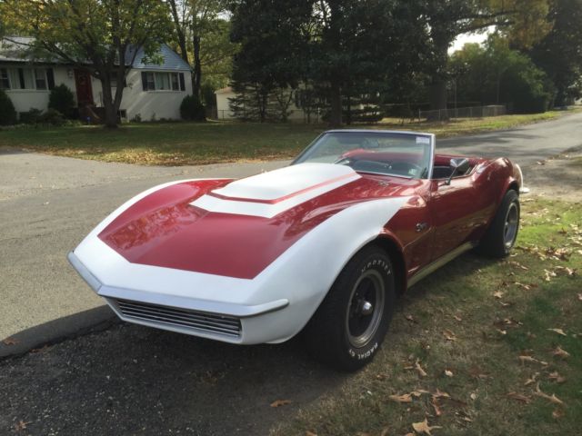 1968 Burgundy Chevrolet Corvette Convertible