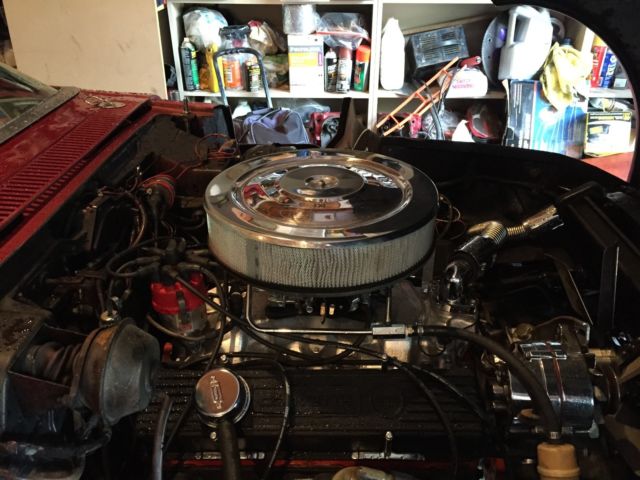 1968 Burgundy Chevrolet Corvette Convertible