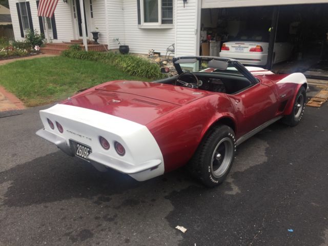 1968 Burgundy Chevrolet Corvette Convertible