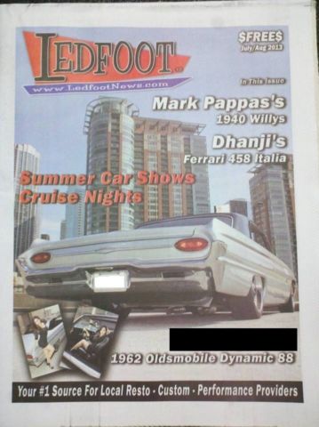 19620000 Two Tone Silver/Black Oldsmobile Custom Cruiser Coupe