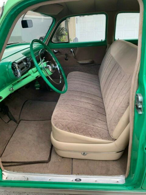 1954 Green with off white Chevrolet Bel Air/150/210 Sedan