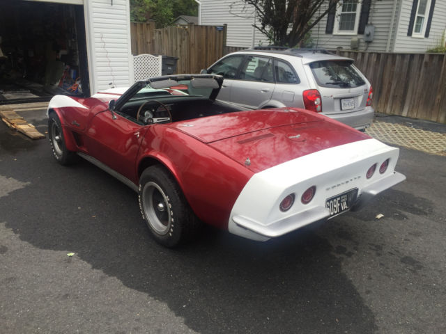 1968 Red Chevrolet Corvette Convertible