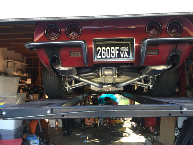 1968 Red Chevrolet Corvette Convertible
