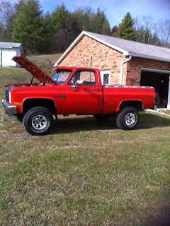 1986 Chevy Red Orange Chevrolet C/K Pickup 1500 Standard Cab Pickup