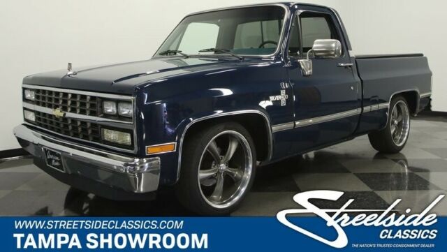 1986 Blue Chevrolet C-10 Pickup Truck