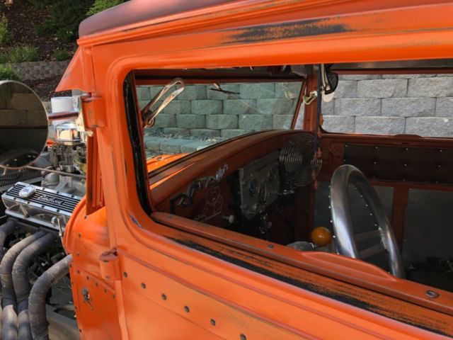 1929 Orange Ford Model A Coupe
