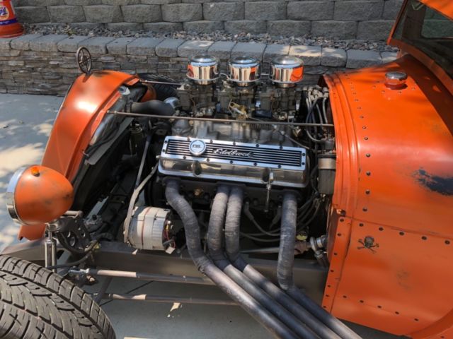 1929 Orange Ford Model A Coupe