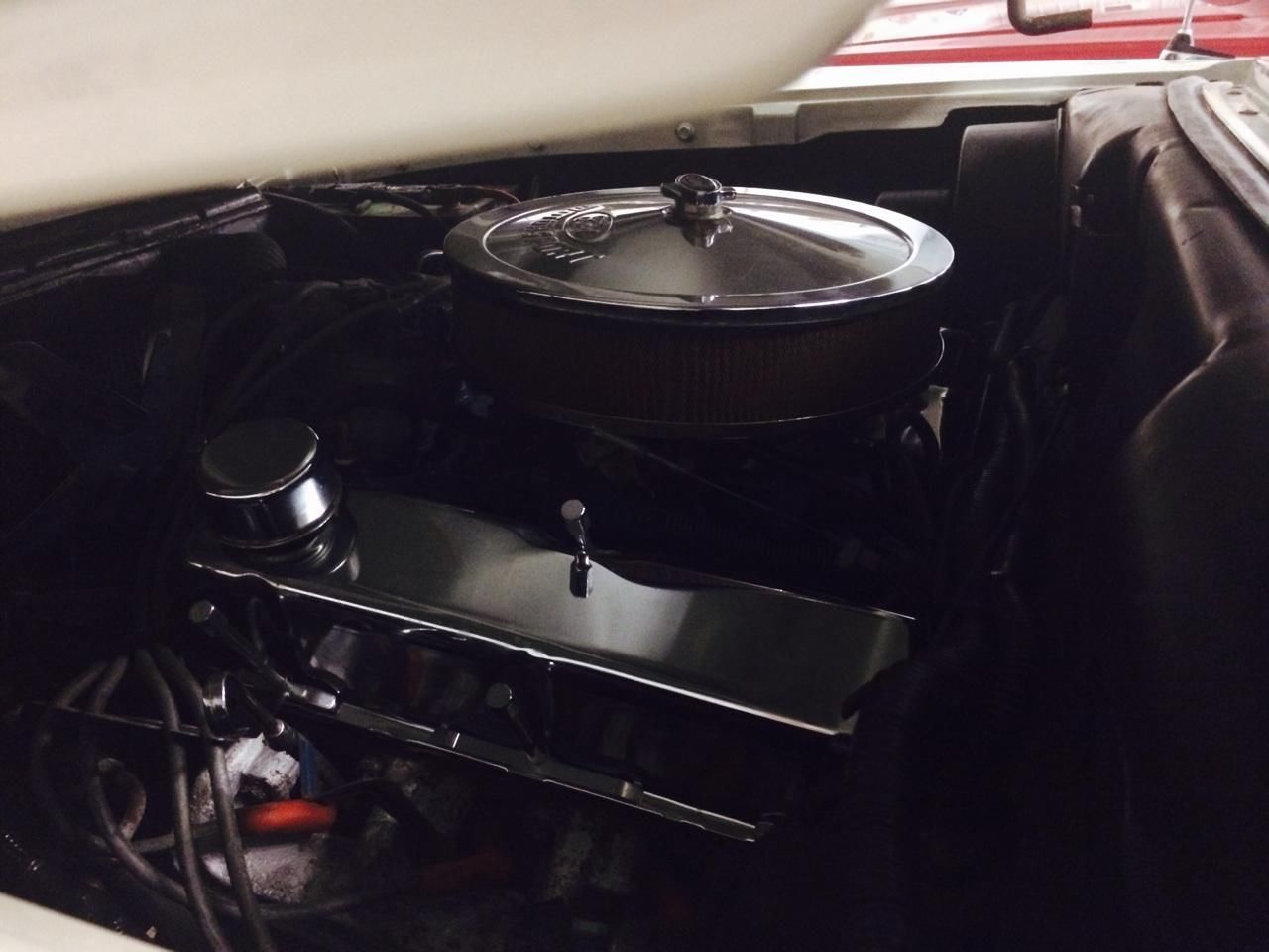 1958 pearl white and blue Ford Ranchero