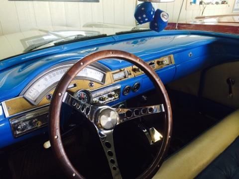 1958 pearl white and blue Ford Ranchero