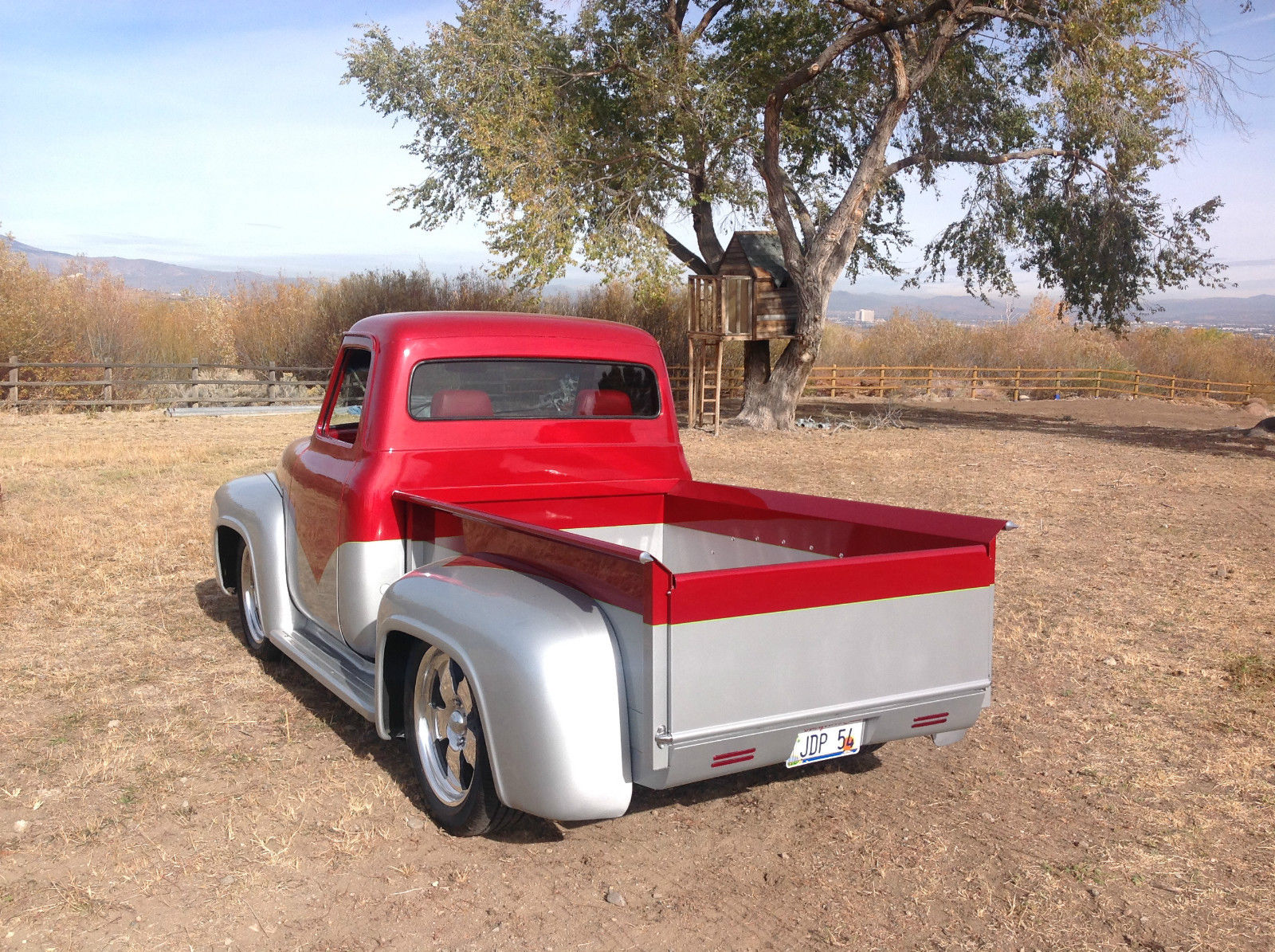 1954 Silver and Red Ford F-100 Pickup
