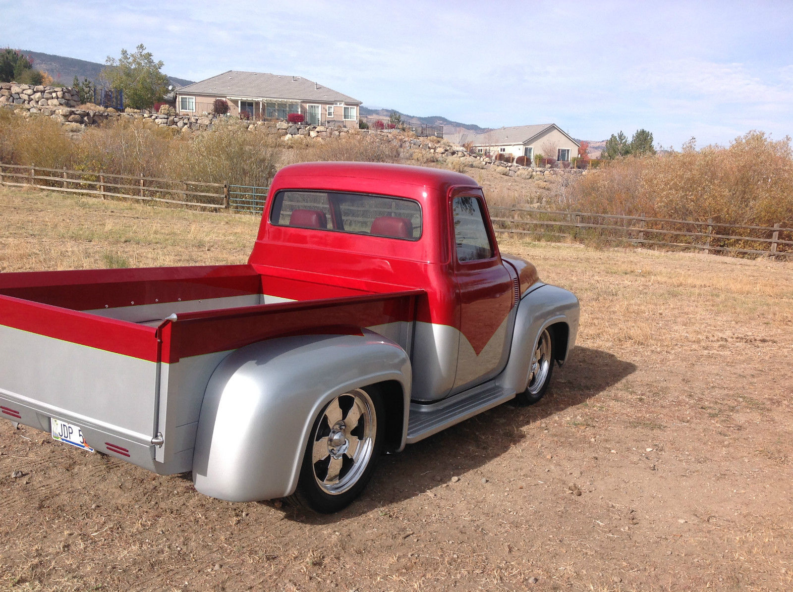 1954 Silver and Red Ford F-100 Pickup