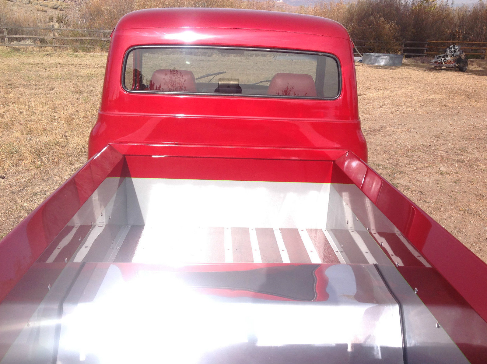 1954 Silver and Red Ford F-100 Pickup