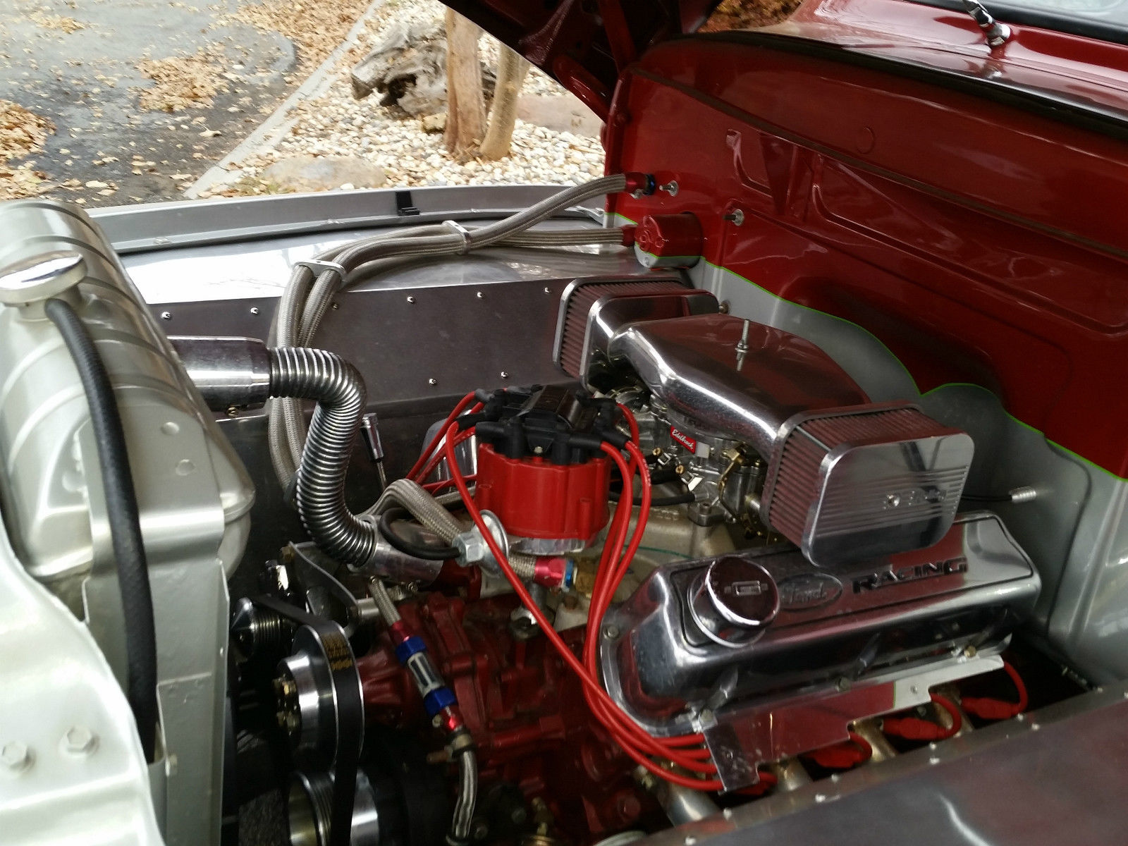 1954 Silver and Red Ford F-100 Pickup