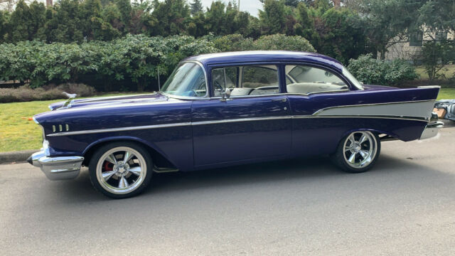 1957 Blue Chevrolet Bel Air/150/210