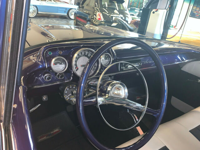 1957 Blue Chevrolet Bel Air/150/210