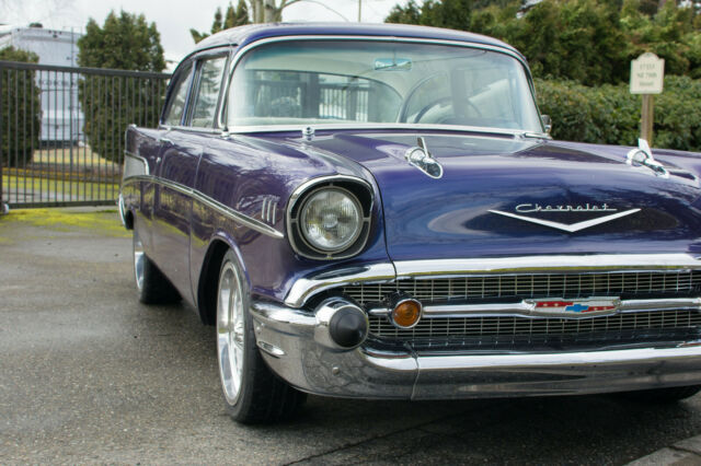 1957 Blue Chevrolet Bel Air/150/210