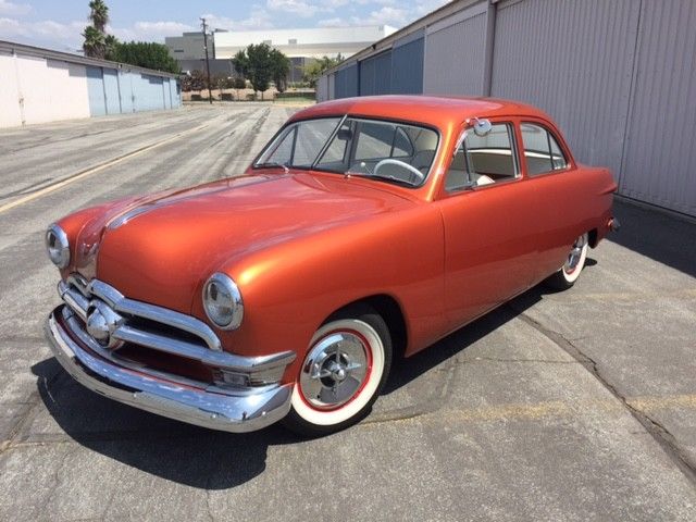 1950 Orange Ford sedan Sedan