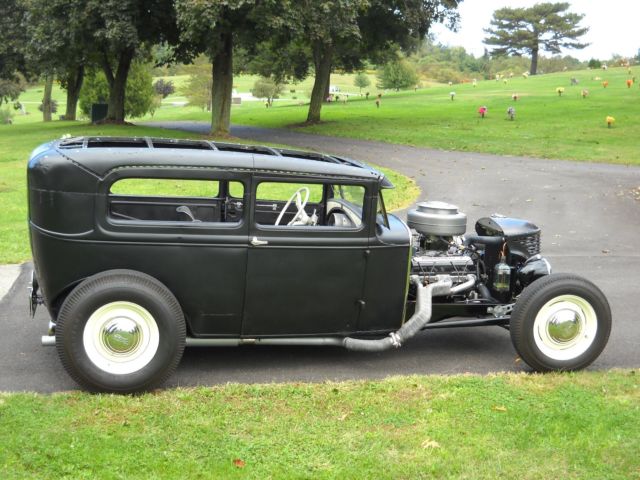 1930 Black Ford Model A 2-Door Sedan