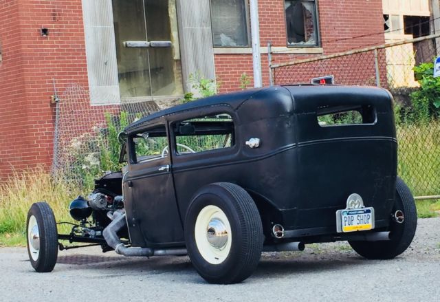 1930 Black Ford Model A 2-Door Sedan