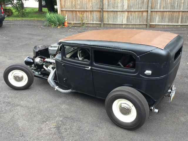 1930 Black Ford Model A 2-Door Sedan