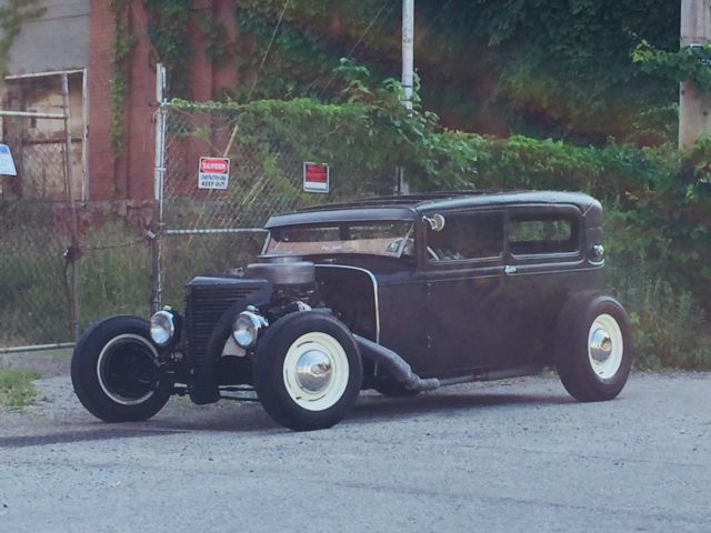 1930 Black Ford Model A 2-Door Sedan