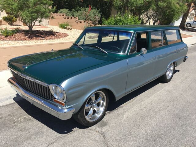 1964 Green/Silver blue Chevrolet Nova Wagon