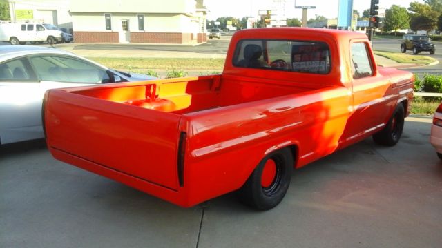 1968 red Ford F-100 Cab & Chassis