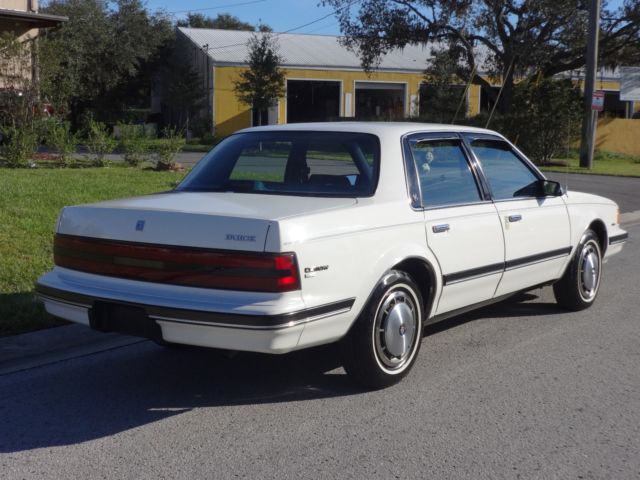1989 White Buick Century Sedan