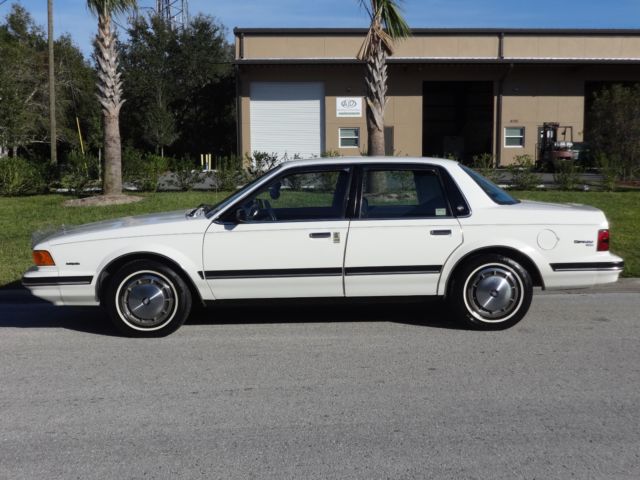 1989 White Buick Century Sedan